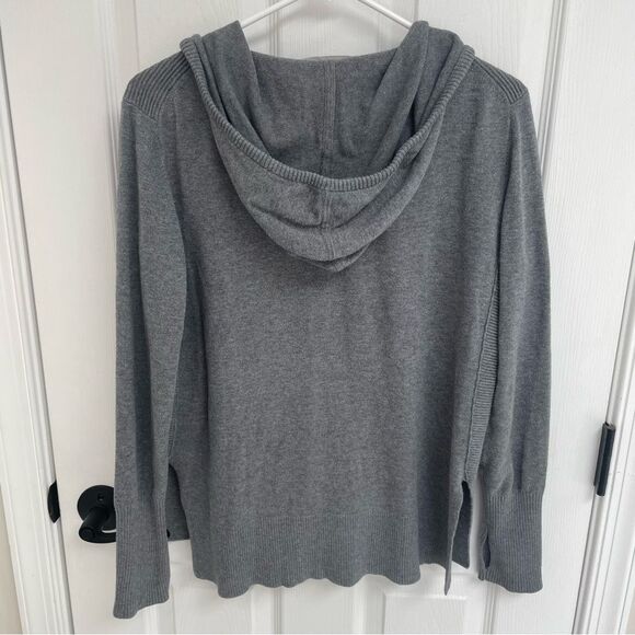 Athleta Aster Hooded Gray Sweater Women’s Size S - Picture 3 of 7
